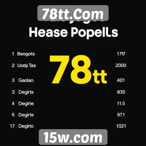 Análise dos jogos populares no 78tt Com